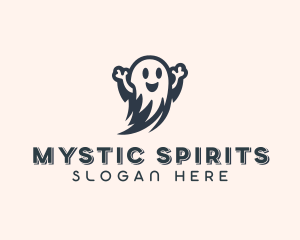 Spooky Scary Ghost  logo design