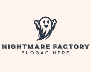 Spooky Scary Ghost  logo design