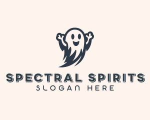 Spooky Scary Ghost  logo design