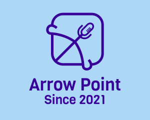 Archery - Purple Mic Archery logo design