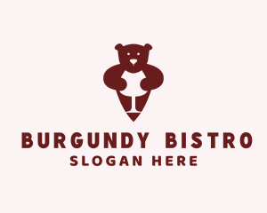 Bear Wine Bar logo design