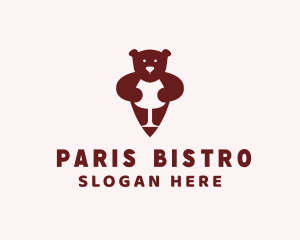 Bear Wine Bar logo design