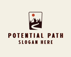 Mountain Pathway Road logo design