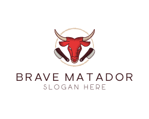 Bullfighter - Bull Chophouse Knife logo design