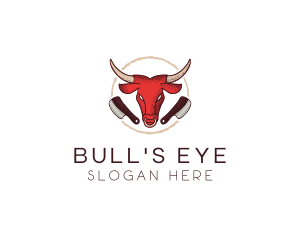 Bull Chophouse Knife logo design