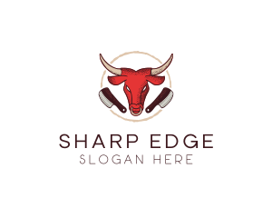 Knife - Bull Chophouse Knife logo design