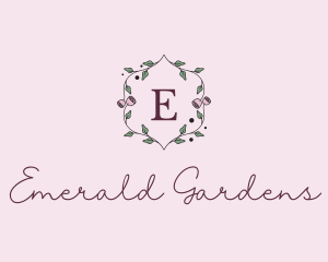 Flower Wreath Boutique logo design