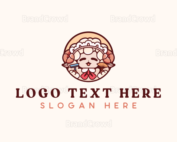 Sheep Maid Housekeeping Logo