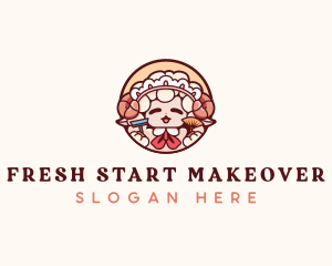 Sheep Maid Housekeeping logo design