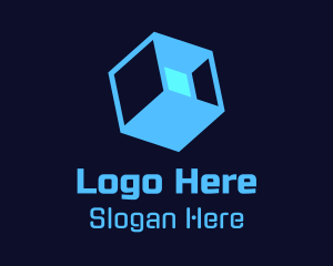 Isometric Cube Box  Logo