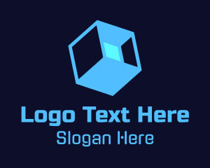 Dice - Isometric Cube Box logo design