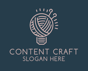 Crochet Needlecraft Thread  logo design