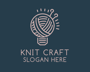 Crochet Needlecraft Thread  logo design