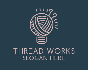 Crochet Needlecraft Thread  logo design