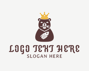 Crown - Crown Fish Bear logo design