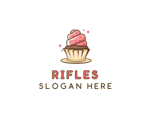 Sweet Cupcake Dessert Logo