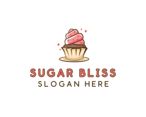 Sweet - Sweet Cupcake Dessert logo design