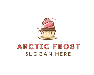 Sweet Cupcake Dessert logo design