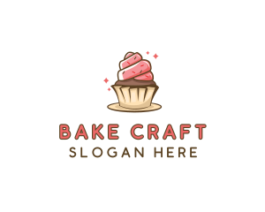 Sweet Cupcake Dessert logo design