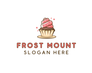 Sweet Cupcake Dessert logo design