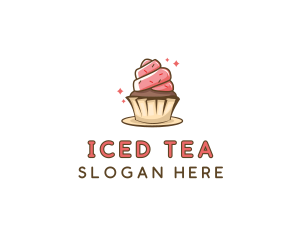 Sweet Cupcake Dessert logo design