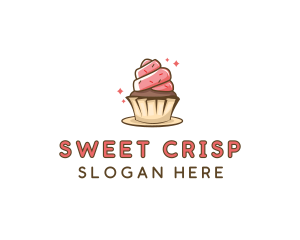 Sweet Cupcake Dessert logo design