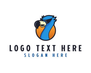 Mascot - Sunglasses Flamingo Bird logo design