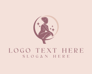 Lady - Cosmic Skincare Body logo design