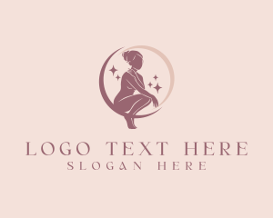 Woman - Cosmic Skincare Body logo design