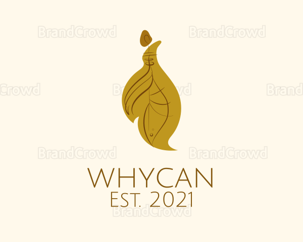 Brown Leaf Earring Logo