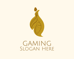 Brown Leaf Earring  Logo