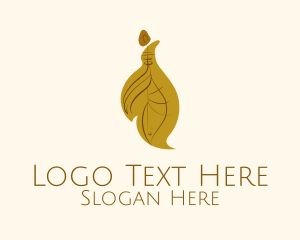 Brown Leaf Earring  Logo