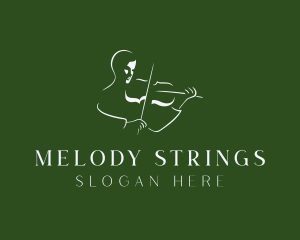 Violin - Violin Music Instrumentalist logo design