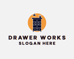 Drawer - Cabinet Furniture Fixtures logo design