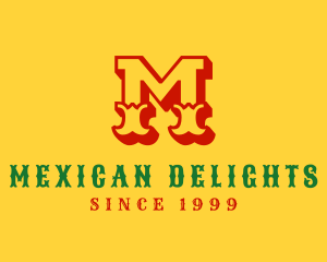  Mexican Cowboy Letter M logo design