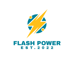 Charging Power Plant  logo design