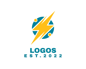 Volt - Charging Power Plant logo design