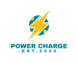 Charging Power Plant  logo design