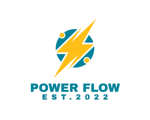 Charging Power Plant  logo design