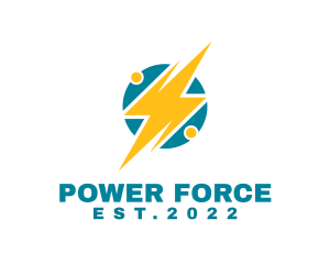 Charging Power Plant  logo design