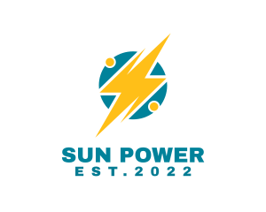 Charging Power Plant  logo design