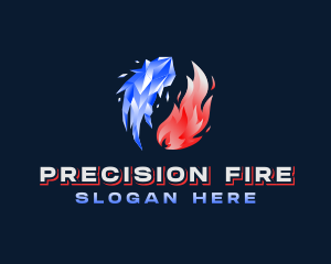 Fire Ice Contractor logo design