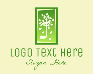 Tree - Tree Leaf Frame logo design