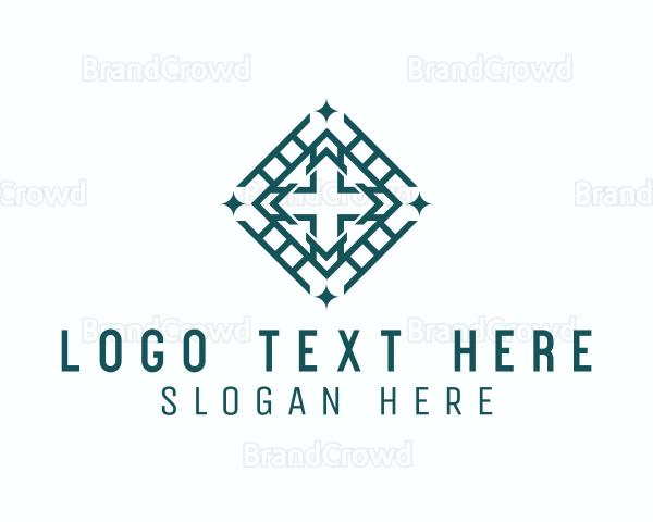 Religious Diamond Cross Logo