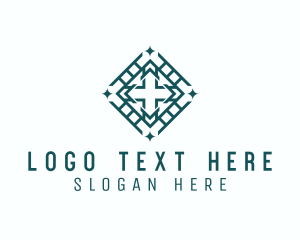 Fellowship - Religious Diamond Cross logo design