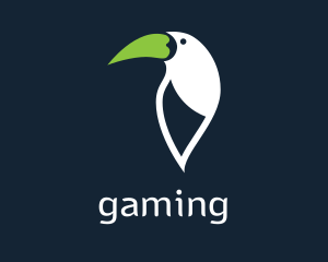 Green Bird Beak Logo