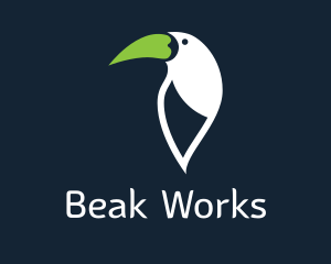 Beak - Green Bird Beak logo design