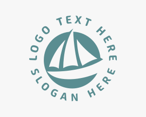 Sailboat - Sailing Boat Mainsail logo design