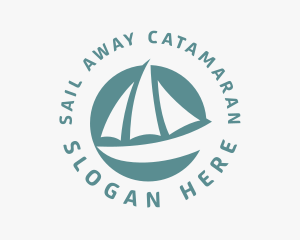 Sailing Boat Mainsail logo design