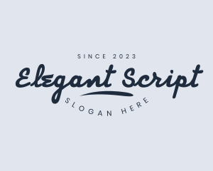 Handwritten Cursive Wordmark logo design